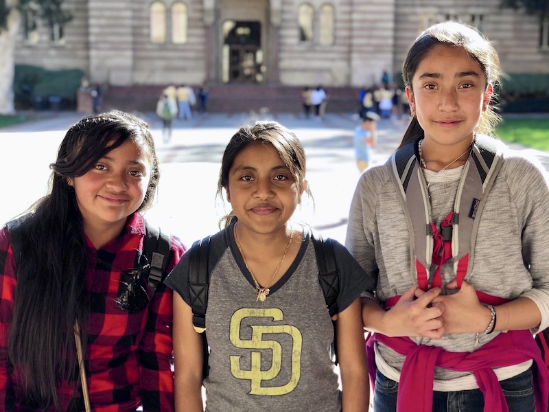 Collage Club members visit a campus