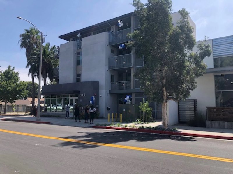 The new Vera Cruz Village apartment complex in downtown Santa Barbara has 28 studio apartments specifically designed to provide people who have been homeless.