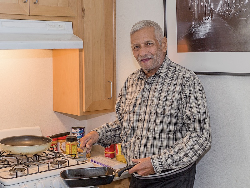 Formerly homeless veteran in 2nd Story apartment