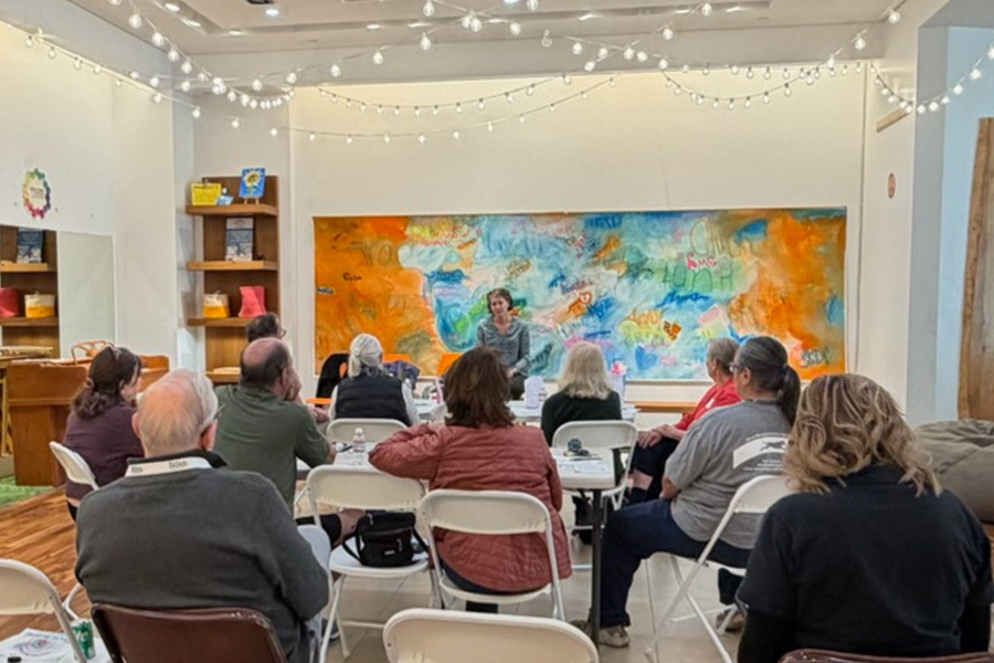 Volunteers training at Grace Fisher