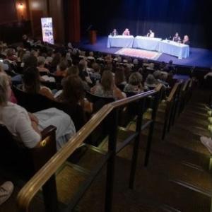 Women attending event at New Vic Theatre