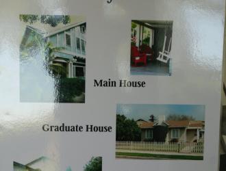 Poster welcomes members to Casa Serena