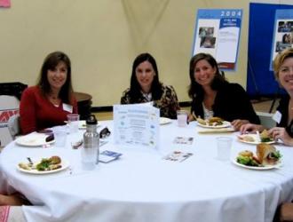 Site visit lunch table