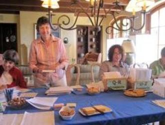 Volunteers gather for a member mailing