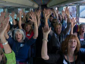 "Green Line" -- One of four Santa Barbara Airbuses