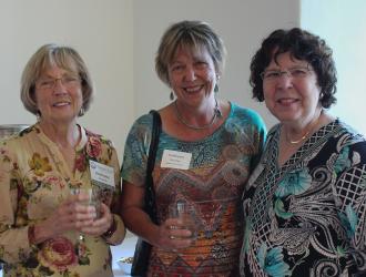 Researchers with a grantee