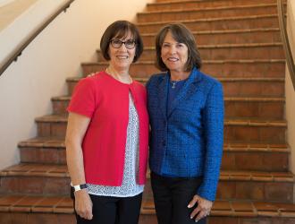 Nancy Harter, Steering Chair and Stina Hans, Presentation of Grants Chair