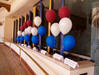 Balloons for the grantee tables