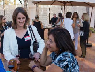 Enjoying the Reception