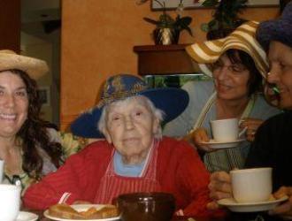 Sarah House: Party with ladies in hats