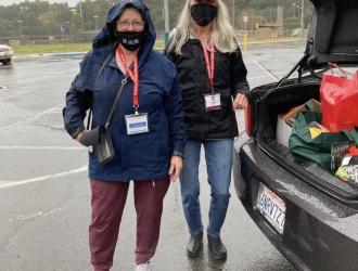 Two volunteers from Doctors Without Walls