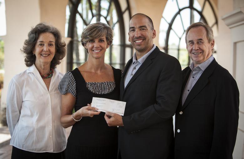 Presenting the check to Easy Lift