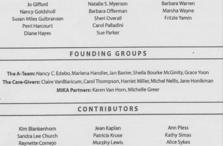 2004 Founding Women's Fund Groups