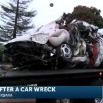 car being towed after fatal crash