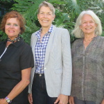 Board members Michele Saltoun, Lynn Karlson, and Sabina White