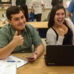 Posse Program: Opening Doors to College: "thumbs up" from two students