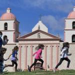 Children take a field trip to the Santa Barbara Mission
